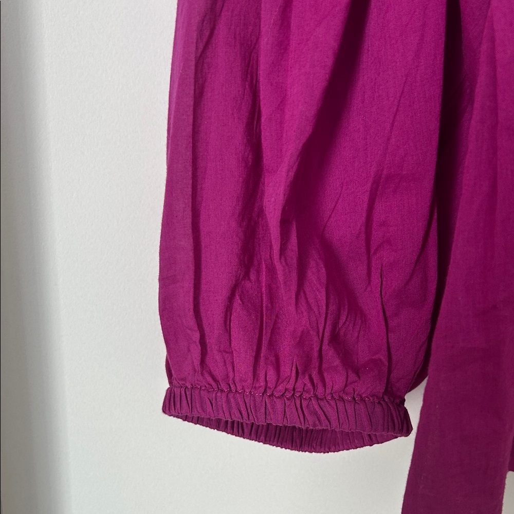 FARM rio for Anthropology Cotton Magenta Top Size Small - Picture 5 of 13